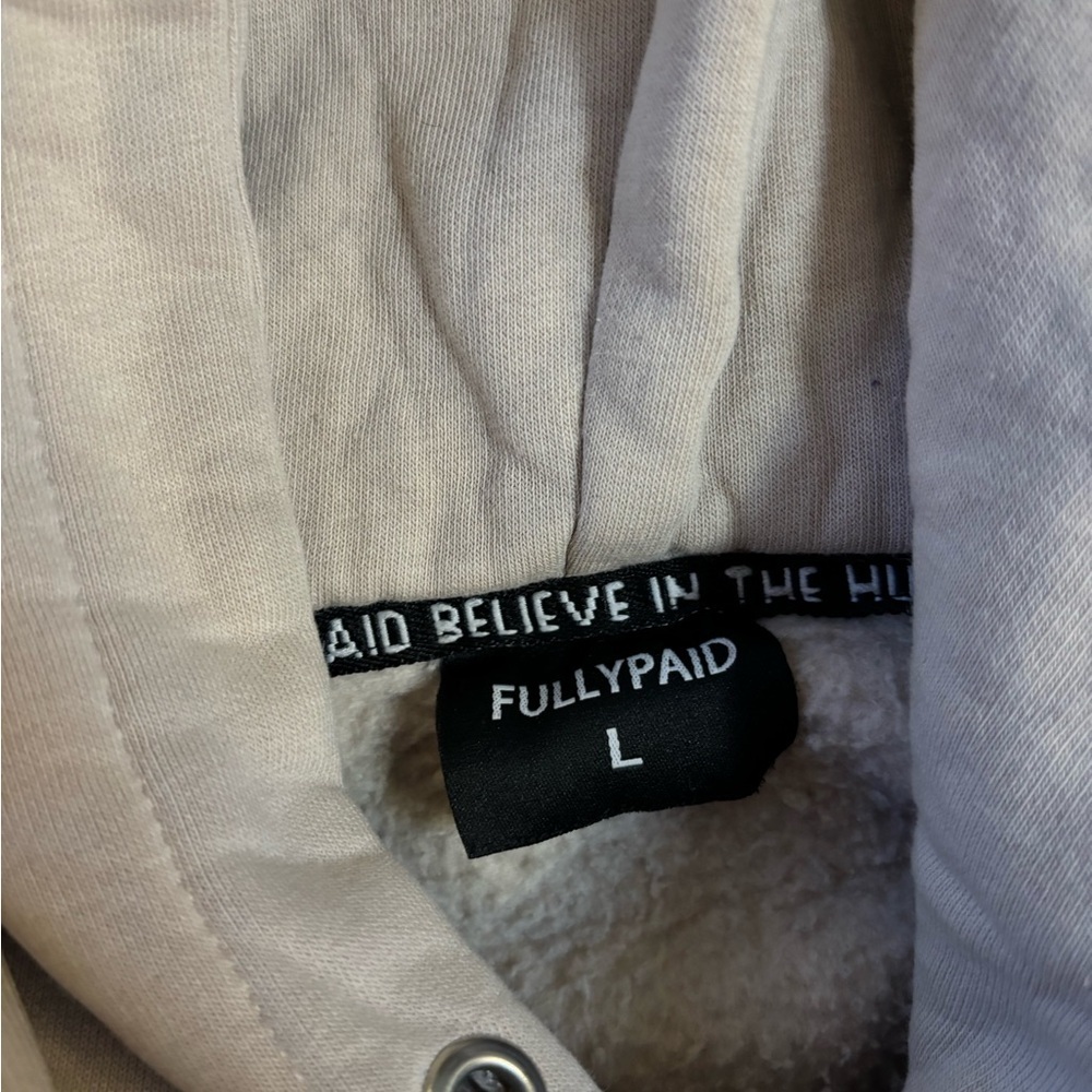 FULLY PAID Tan Men's Hoodie - Picture 3 of 3